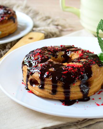 Рецепт пончиков во фритюре с шоколадом