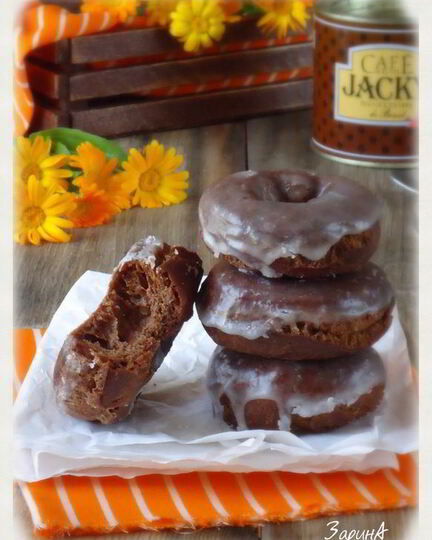 Рецепт шоколадных пончиков