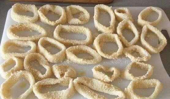 тыквенные пончики с кольцами кальмаров