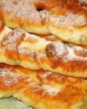 Пышный хворост на кефире