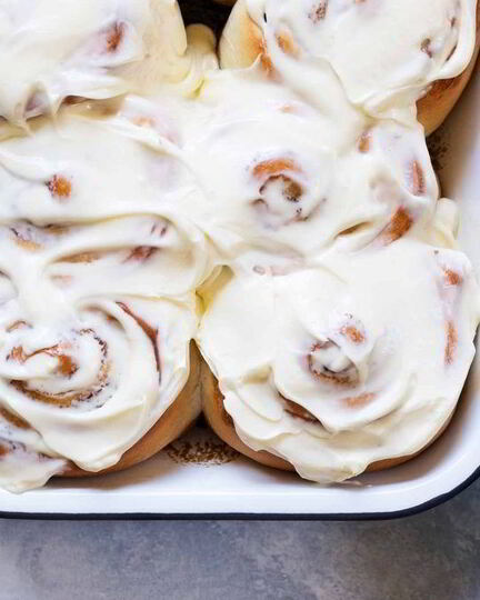 Рецепт рулетиков с корицей и глазурью