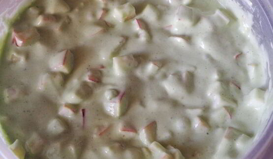 мятная шарлотка