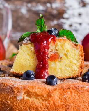 Шарлотка из яблок на сметане