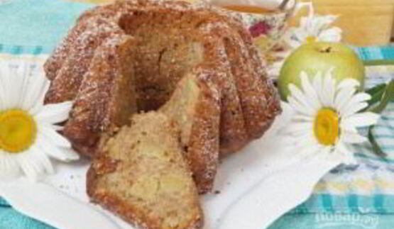 шарлотка на кефире в духовке