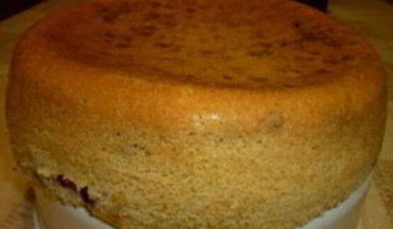 шарлотка с малиной