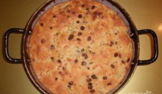 шарлотка с тыквой и яблоками