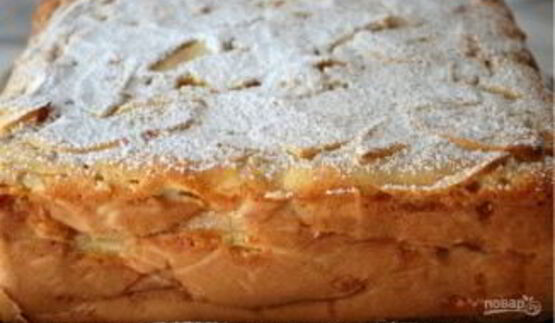 шарлотка с яблоком