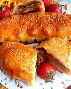 Банановый штрудель в мармеладной карамели