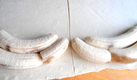 банановый штрудель в мармеладной карамели