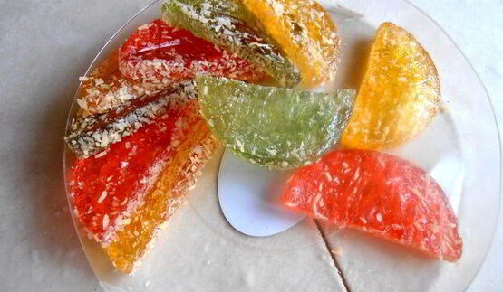 банановый штрудель в мармеладной карамели