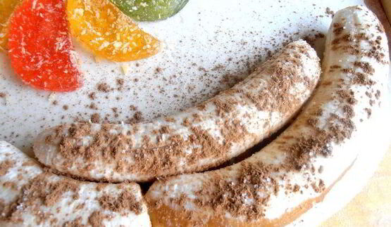 банановый штрудель в мармеладной карамели