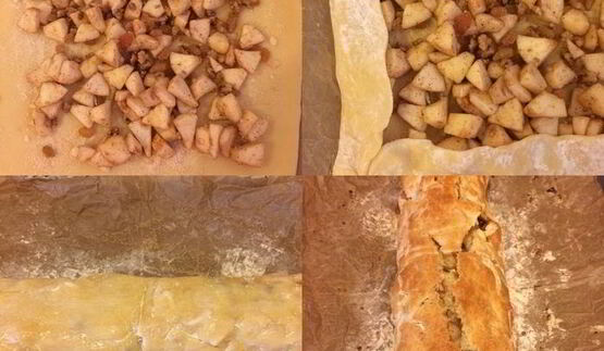 быстрый яблочный штрудель