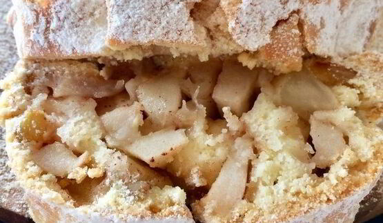 быстрый яблочный штрудель