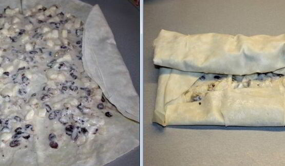 грушево-творожный штрудель