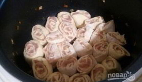 мясной штрудель в мультиварке