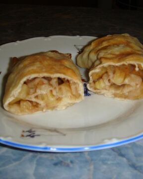 Постный яблочный штрудель