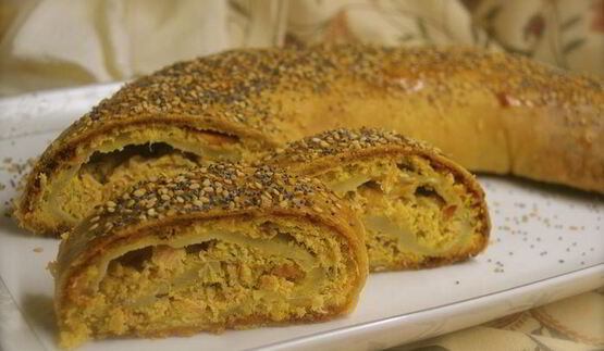 рыбный штрудель