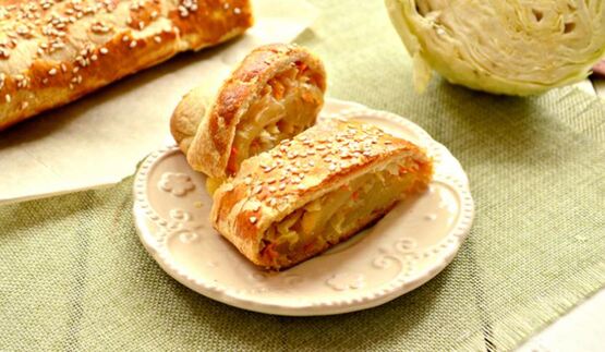 штрудель с капустой