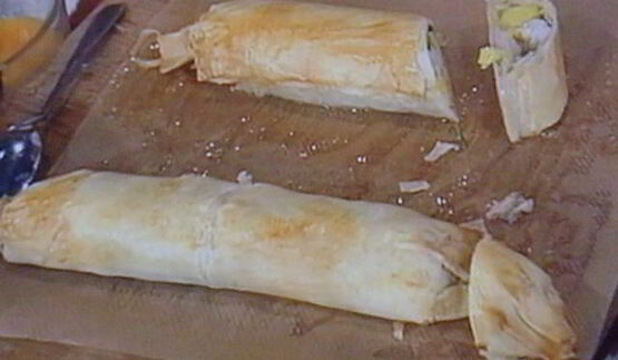 штрудель с курино-манговой начинкой