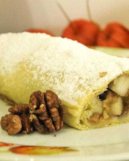 Рецепт штруделя с яблоками