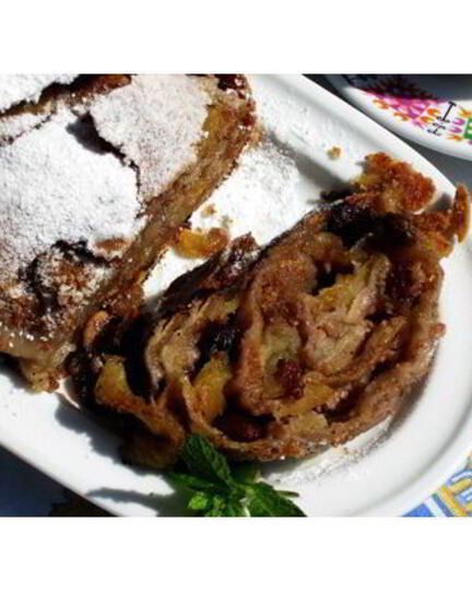 Рецепт яблочного штруделя с грецкими орехами