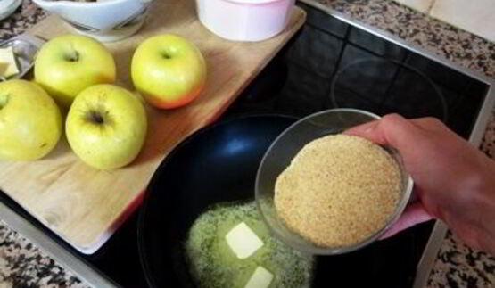 яблочный штрудель с грецкими орехами