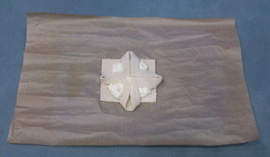 слоеная выпечка с творожной начинкой