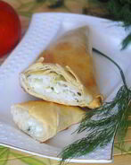 Слойки из теста фило с начинкой из риса