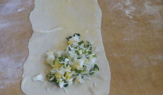 слойки из теста фило с начинкой из риса