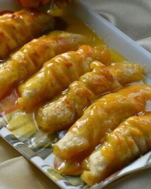 Слойки с мандаринами