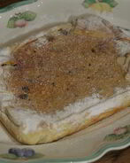 Лимонный творожник с изюмом