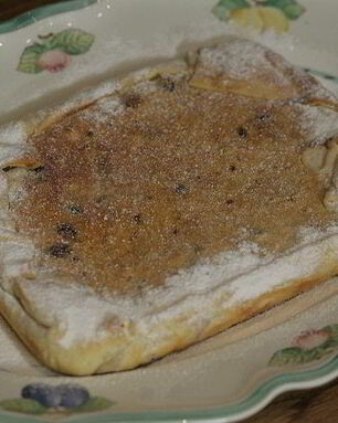 Лимонный творожник с изюмом