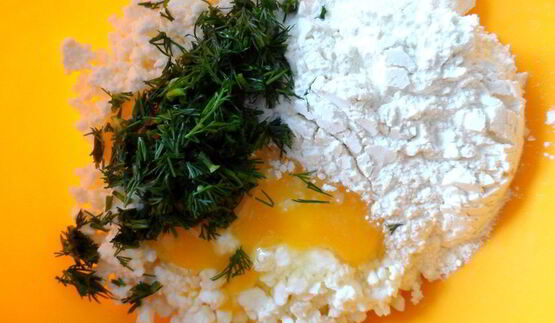 сырники с укропом