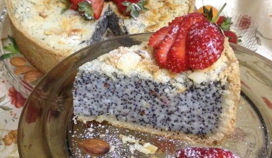 творожник с маком и миндалем