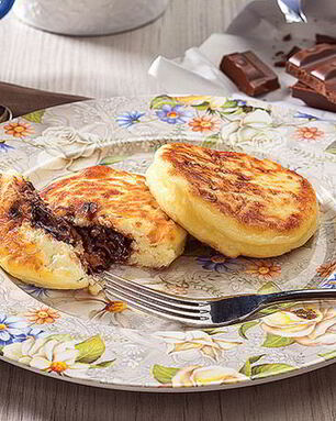 Творожники с шоколадной начинкой