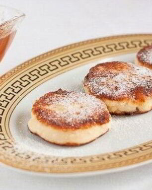 Ванильные сырники изюмом