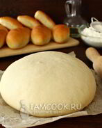 Быстрое дрожжевое тесто на воде на пирожки