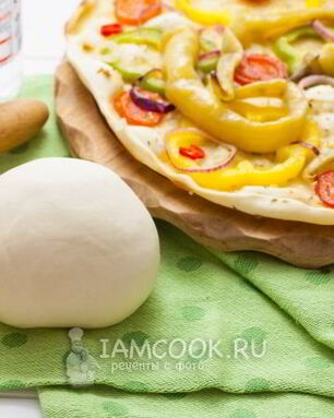 Постное тесто для пиццы без дрожжей