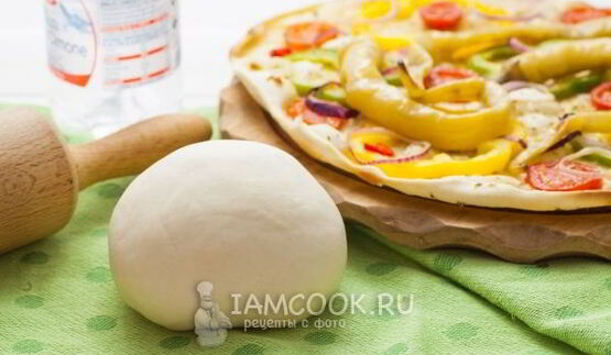 постное тесто для пиццы без дрожжей
