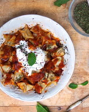 Тесто для мантов с мясом