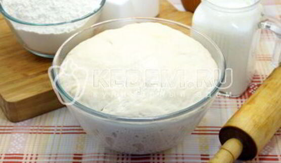 тесто на кефире для пирожков