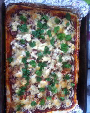 Тонкое дрожжевое тесто для пиццы