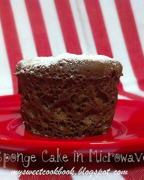 Бисквит в микроволновке