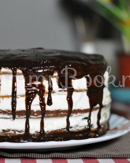 Рецепт бисквитного торта с кремом