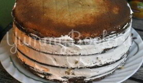 бисквитный торт с кремом