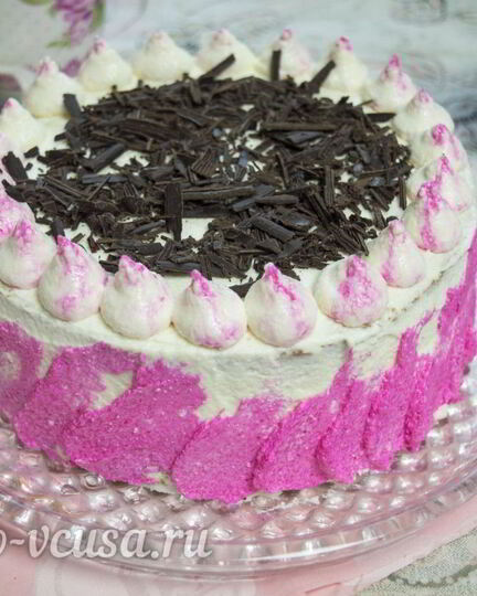 Рецепт бисквитного торта с творожным кремом