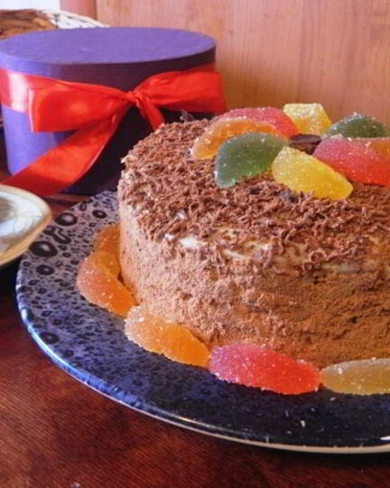 Рецепт быстрого торта на сковороде с заварным кремом