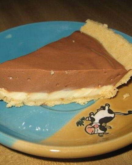 Рецепт двухслойного сырного торта