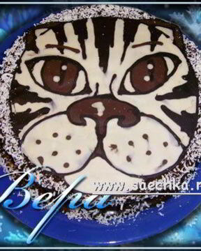 Польский шоколадный торт с тигренком