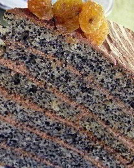 Рецепт шоколадна-макового торт